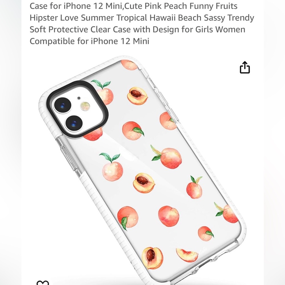 Peach 🍑 case for iPhone 12 mini